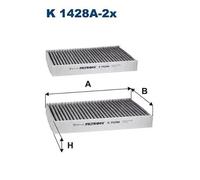 FILTRON K 1428A-2x Filtro, Aria abitacolo per ALPINA,BMW,ROLLS-ROYCE