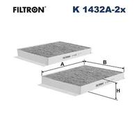 Filtro abitacolo Filtro al carbone attivo K 1432A-2x FILTRON per MERCEDES-BENZ