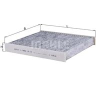 Filtro cabina KNECHT LAK 120