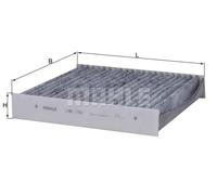 Filtro cabina KNECHT LAK 155