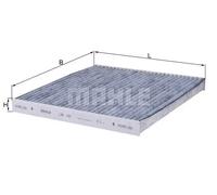 Filtro abitacolo Filtro al carbone attivo LAK 157 MAHLE per TOYOTA COROLLA
