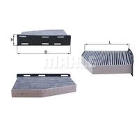 Filtro abitacolo Filtro al carbone attivo LAK 181/1 KNECHT per VW SKODA AUDI