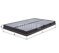 Filtro abitacolo Filtro al carbone attivo LAK 243 MAHLE per ROVER MG
