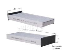 Filtro cabina KNECHT LAK 296/S