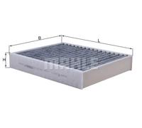 Filtro abitacolo Filtro al carbone attivo LAK 812 KNECHT per BMW PORSCHE ALPINA
