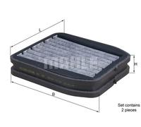 Filtro abitacolo Filtro al carbone attivo LKK 165/S KNECHT per MERCEDES-BENZ
