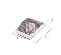 Filtro abitacolo Filtro al carbone attivo S 4124 CA SOFIMA per VW SKODA AUDI