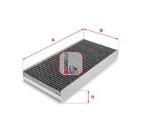 Filtro, Aria abitacolo SOFIMA S 4160 CA per JEEP CHEROKEE (XJ) 4.0 1991-2001