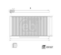 Filtro cabina FEBI BILSTEIN 09187