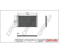 Filtro abitacolo Filtro aria fresca DP1110.12.0329 Drve+ per SKODA FELICIA I