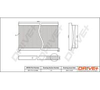 Filtro abitacolo Filtro aria fresca DP1110.12.0399 Drve+ per MERCEDES-BENZ