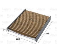 Filtro abitacolo Filtro carboni attivi con polifenolo 701011 VALEO per FORD