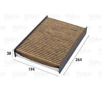 Filtro abitacolo Filtro carboni attivi con polifenolo 701012 VALEO per RENAULT