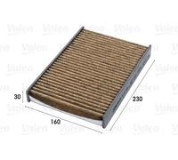 Filtro abitacolo Filtro carboni attivi con polifenolo 701018 VALEO per NISSAN