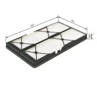 Filtro abitacolo Filtro particellare 1 987 432 044 BOSCH per MERCEDES-BENZ
