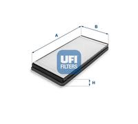 Filtro abitacolo Filtro particellare 53.059.00 UFI per MERCEDES-BENZ VW
