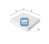 Filtro abitacolo Filtro particellare 53.093.00 UFI per MAZDA RAM