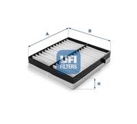 Filtro abitacolo Filtro particellare 53.100.00 UFI per MERCEDES-BENZ CLASSE M