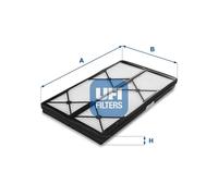 Filtro abitacolo Filtro particellare 53.114.00 UFI per MERCEDES-BENZ CLASSE V