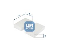 UFI Filters, Filtro Abitacolo Antipolline 53.253.00, Filtro Abitacolo per Ricambio, Adatto a Auto, Applicabile su Diversi Modelli BMW X3, X4, XD3