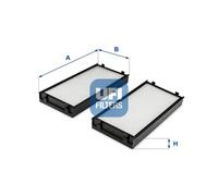 Filtro abitacolo Filtro particellare 53.255.00 UFI per BMW X5 X6
