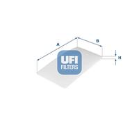 Filtro abitacolo Filtro particellare 53.322.00 UFI per MERCEDES-BENZ VW