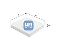 UFI Filters, Filtro Abitacolo Antipolline 53.387.00, Filtro Abitacolo per Ricambio, Adatto a Auto, Applicabile su Diversi Modelli Hyundai Kona, Tucson, Kia Rio, Seltos, Soul, Sportage, Stonic
