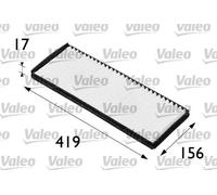Valeo Filtro abitacolo 698165 ESSENTIAL – Filtro particellare (polline) 422 mm per Opel Astra F
