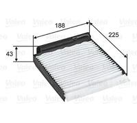 Filtro abitacolo Filtro particellare 698753 VALEO per DACIA RENAULT NISSAN