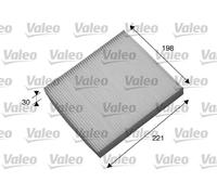 Filtro abitacolo Filtro particellare 698869 VALEO per HONDA ROVER