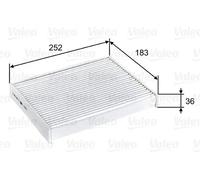 Filtro abitacolo Filtro particellare 715803 VALEO per DACIA NISSAN