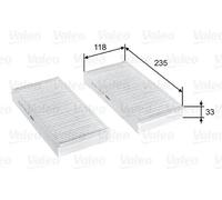 Filtro abitacolo Filtro particellare 715812 VALEO per MINI BMW