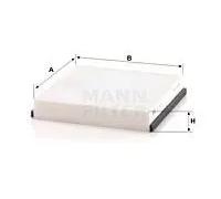 MANN-FILTER CU 1931-2 Filtro aria cabina (set da 2) - per Autovetture + veicoli commeriali
