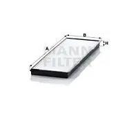 Filtro cabina MANN-FILTER CU 37 001