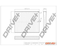 Filtro abitacolo Filtro particellare DP1110.12.0018 Drve+ per SEAT SKODA VW
