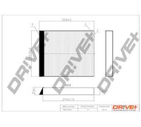 Filtro abitacolo Filtro particellare DP1110.12.0024 Drve+ per RENAULT