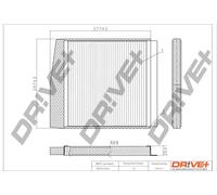 Filtro abitacolo Filtro particellare DP1110.12.0030 Drve+ per VOLVO S80 I S60 I
