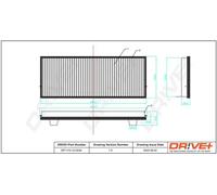 Filtro abitacolo Filtro particellare DP1110.12.0034 Drve+ per RENAULT ESPACE IV