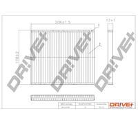 Filtro abitacolo Filtro particellare DP1110.12.0045 Drve+ per FIAT ABARTH FORD