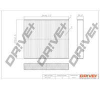 Filtro abitacolo Filtro particellare DP1110.12.0047 Drve+ per FORD S-MAX C-MAX