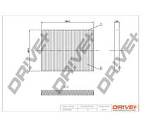 Filtro abitacolo Filtro particellare DP1110.12.0060 Drve+ per FORD FIESTA VI