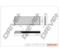 Filtro abitacolo Filtro particellare DP1110.12.0067 Drve+ per AUDI VW