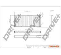 Filtro abitacolo Filtro particellare DP1110.12.0071 Drve+ per RENAULT OPEL
