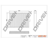 Filtro abitacolo Filtro particellare DP1110.12.0082 Drve+ per SEAT VW AUDI MAN