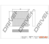 Filtro abitacolo Filtro particellare DP1110.12.0084 Drve+ per DACIA RENAULT
