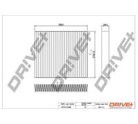 Filtro abitacolo Filtro particellare DP1110.12.0086 Drve+ per MAZDA RAM