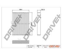 Filtro abitacolo Filtro particellare DP1110.12.0087 Drve+ per DACIA NISSAN