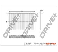 Filtro abitacolo Filtro particellare DP1110.12.0089 Drve+ per IVECO IRISBUS