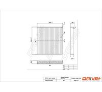 Filtro abitacolo Filtro particellare DP1110.12.0103 Drve+ per FORD