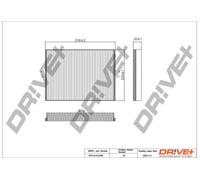 Filtro abitacolo Filtro particellare DP1110.12.0108 Drve+ per NISSAN SUBARU